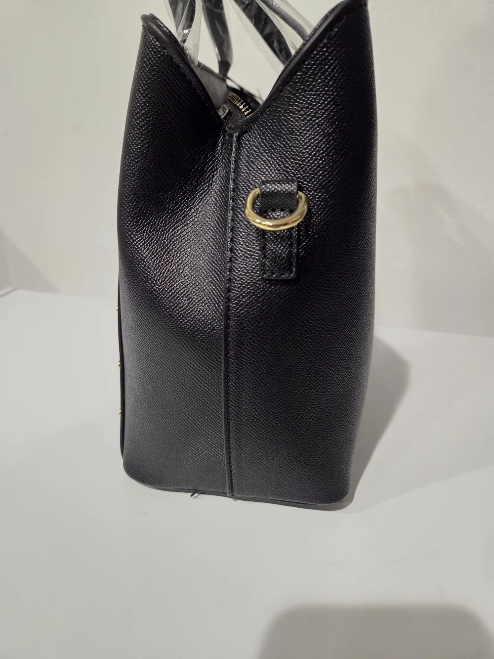 London Fog Black Studded Tote